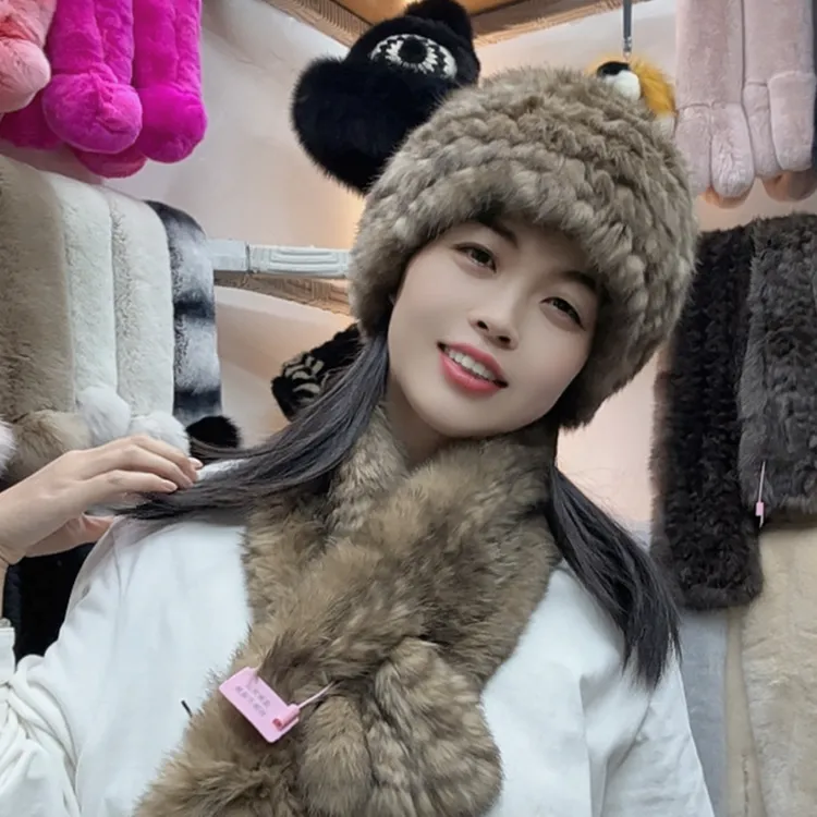 网红百搭女士时尚编织围巾