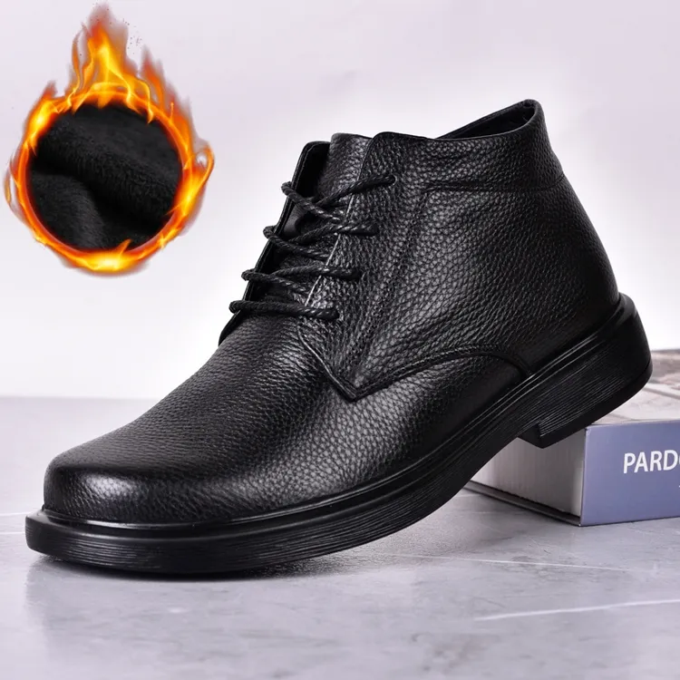 ECQO ACC冬季新款马丁靴休闲百搭马丁靴男款加绒工装男鞋鞋子男款