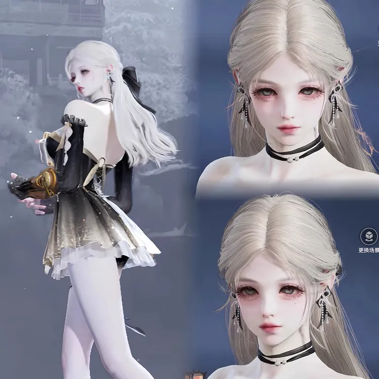 国服端游手游通用永劫无间捏脸数据 女脸型 季莹莹 偶像少女感