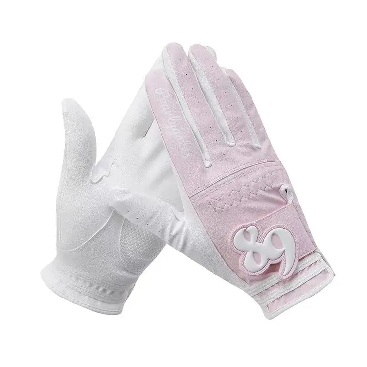 P*G家女士高尔夫手套/进口纳米超纤布材质/透气防滑防晒舒适/