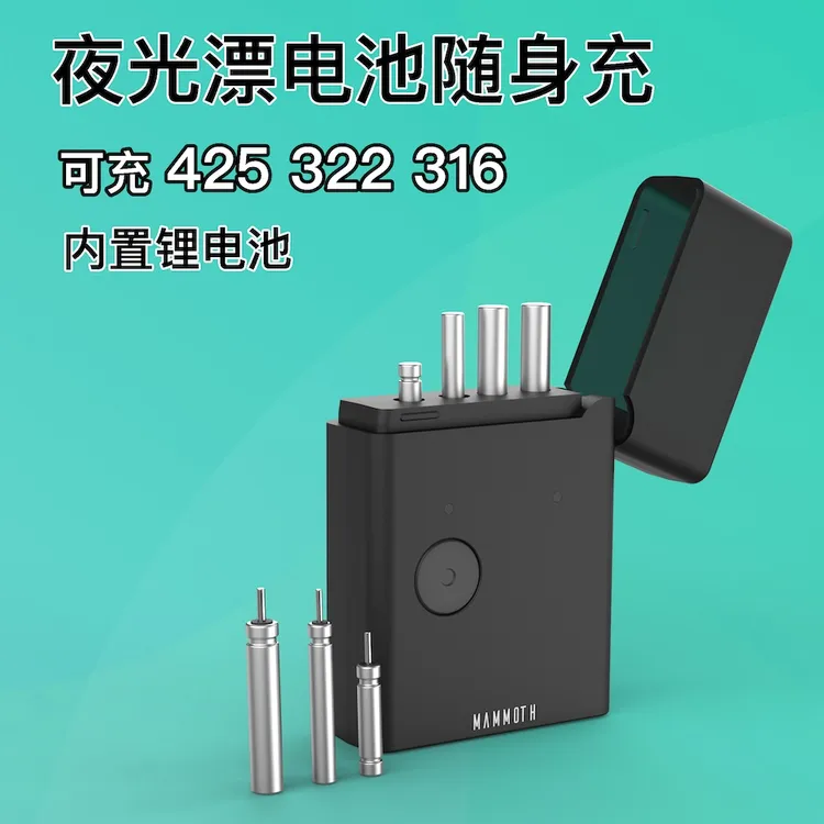 夜光漂电池充电器鱼漂316充电电池浮漂322电池充电器usb充电子漂