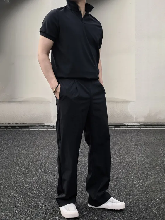 SOS夏季olo冰皮凉感速干西裤轻薄透气宽松户外运动通勤休闲裤百搭