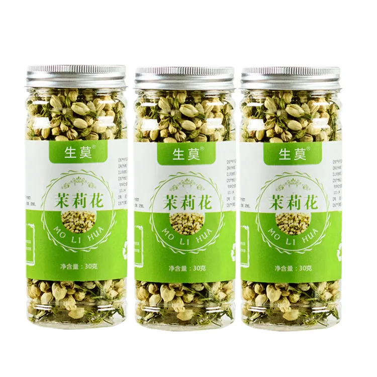 茉莉花茶干花茶叶未利花朵干 泡水小罐包装 白茉莉清新花草茶