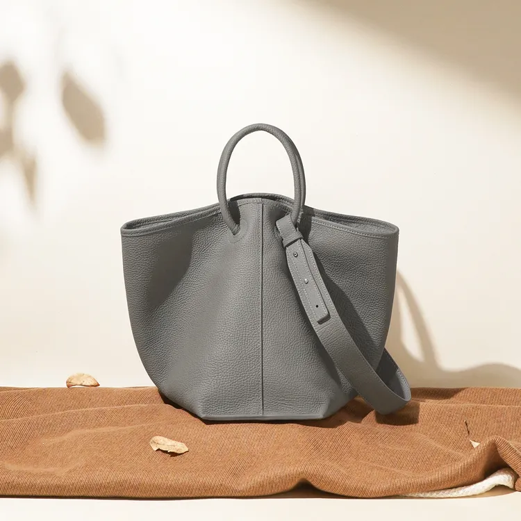 2025爆款包包女头层牛皮通勤托特包大容量菜篮子单肩斜挎包