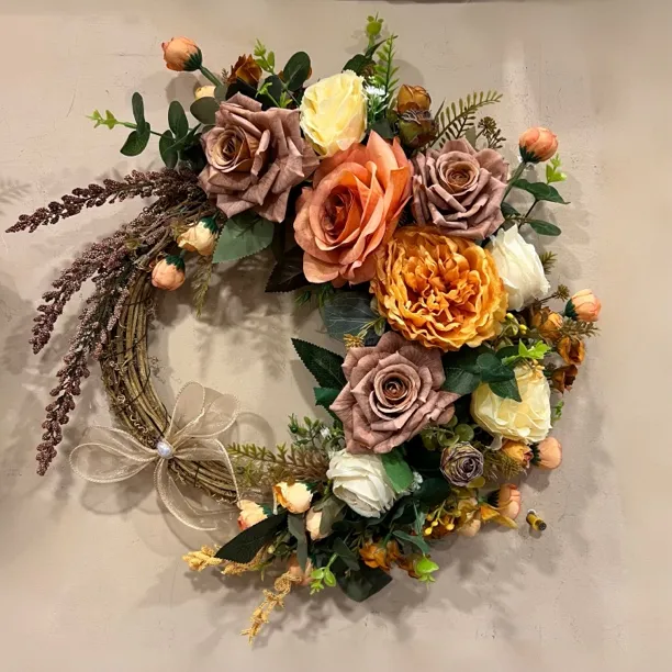 ALF花店 花环门饰新房卧室房门装饰美观实用