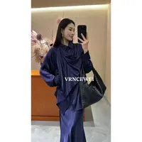 爱唯依（F）-设计感裹围式飘片！宽松衬衫 （657R0527#）VRNCEWEI