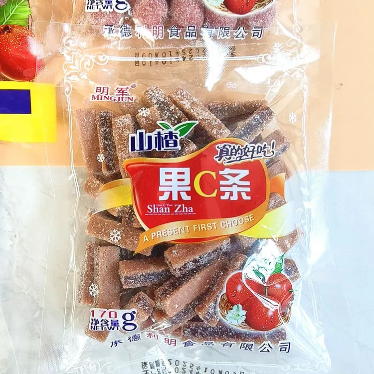 明军山楂果C条蜜饯果C条袋装酸甜山楂零食雪山楂条休闲品蜜饯果脯