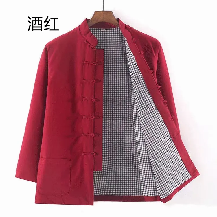 木蘭摇非遗土布复古盘扣唐装棉袄秋冬保暖老粗布棉袄