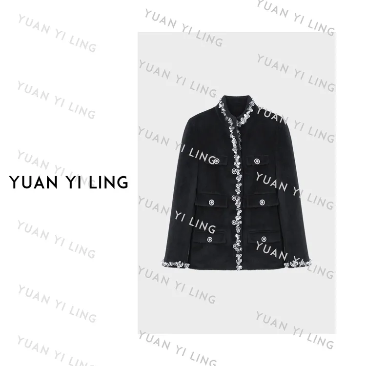 袁艺灵【马德里】22.45μm秘鲁安第斯山脉皇室婴驼澳毛高奢外套