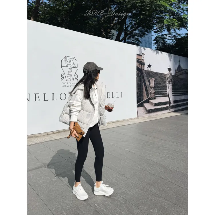 RRB Design 纯色宽松百搭显瘦保暖90白鸭绒气质马甲羽绒服