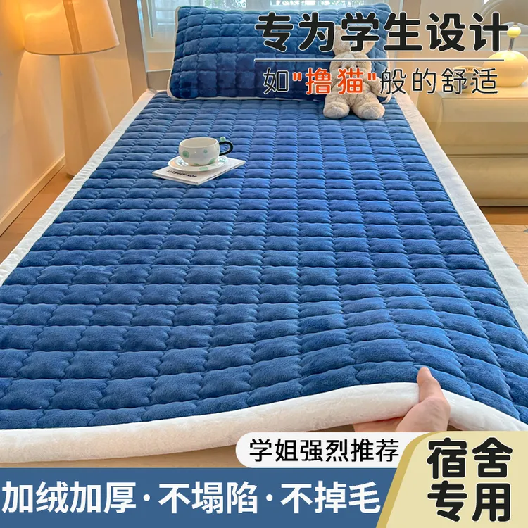 牛奶绒床垫子软垫加厚防滑家用床上垫被床铺褥子冬天学生宿舍单人