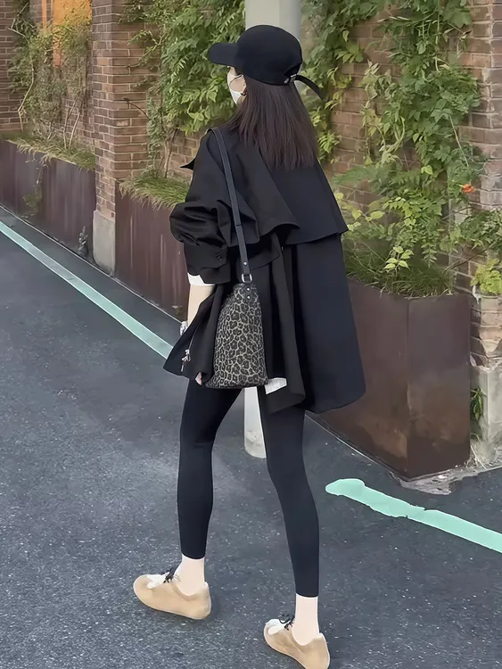高级感气质显瘦短款风衣女秋季新款宽松百搭小个子时尚休闲上衣潮