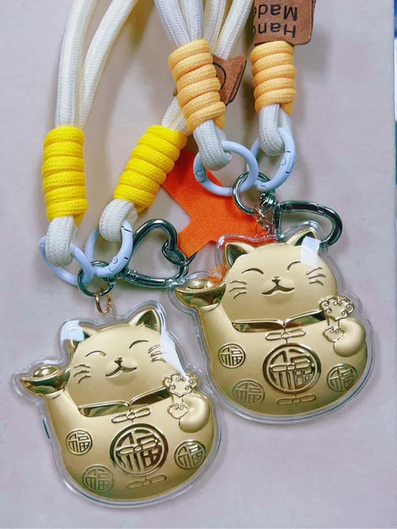 正品黄金新款20mgkt猫可爱卡通手机包包挂件凯蒂猫黄金片钥匙扣