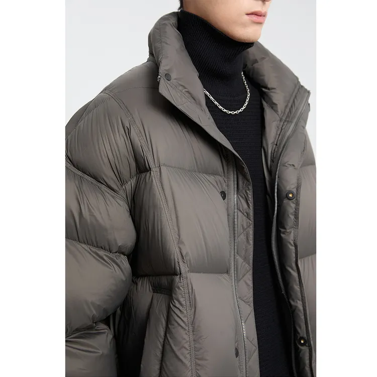 (现货现发)男士云柔雪芙尼轻盈保暖云朵泡芙90白鸭绒羽绒服