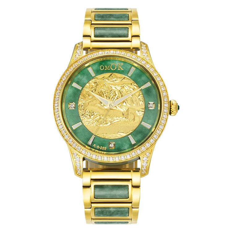 【大掌柜补贴】omok万里长城江山图/限量888枚翡翠/男/女士腕表