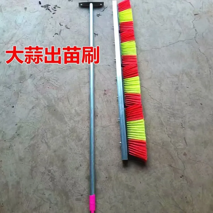 大蒜出苗神器长杆加长毛刷破地膜人工出芽破膜农用工具