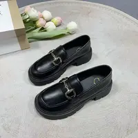 2377厚底乐福鞋2025秋季新款鞋子女百搭单鞋女英伦风小皮鞋女鞋