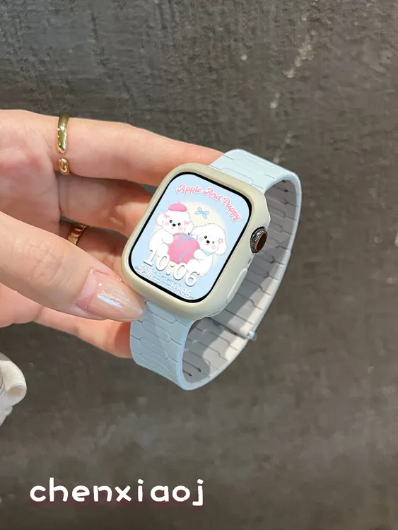 适用iwatchs11硅胶se3保护套applewatch s10苹果9手表表带ultra32