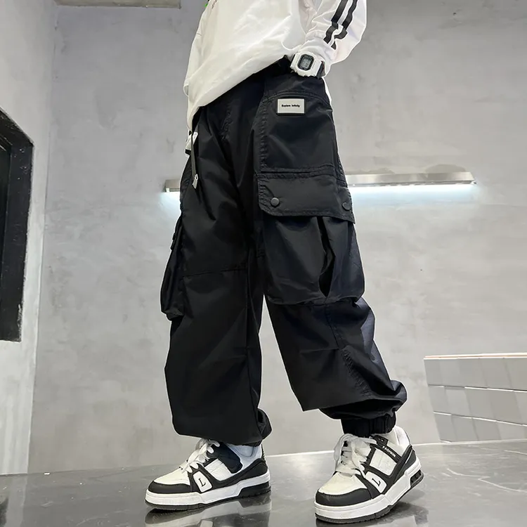 男童秋装休闲运动裤子2025新款中大童装春秋款儿童长裤秋季工装裤