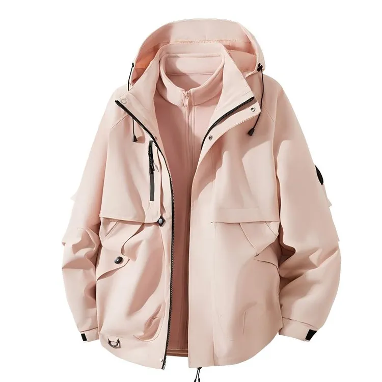 B 门店89&9！岩浆冲锋衣」户外休闲三合一情侣工装上衣外套 C23706