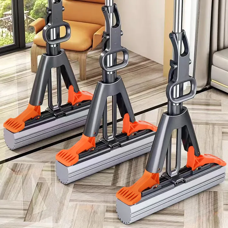 多功能胶棉拖把棉拖把拖地海棉卫生间吸水干湿两用免手洗海绵拖