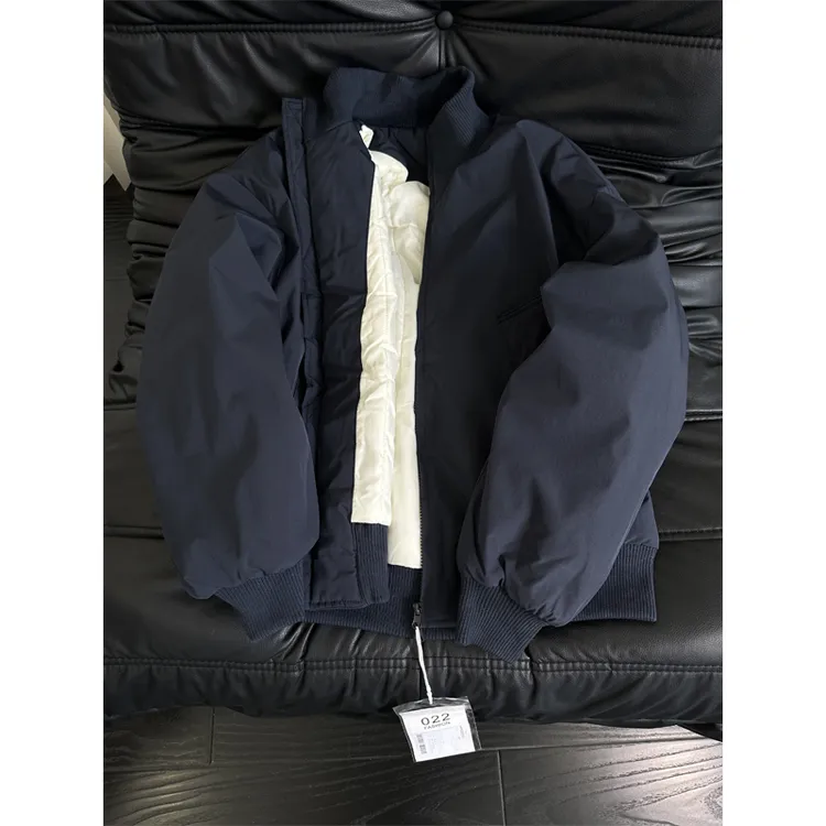 美式立领棉服夹克男款秋冬季cleanfit加厚外套潮牌宽松高级感棉袄