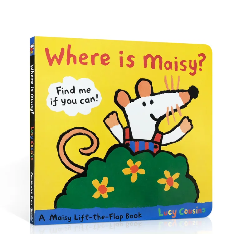 进口原版WHERE IS MAISY?小鼠波波在哪里 纸板翻翻书 新华正版H