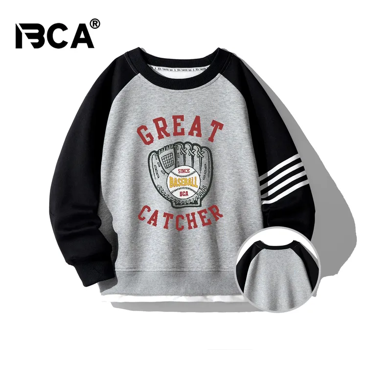 BCA【潮牌 酷盖风】男童2025秋款中大童长袖卫衣（S-003+TU-1）