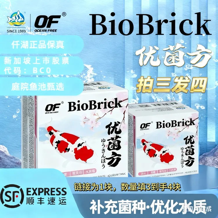 仟湖菌方鱼池硝化细菌锦鲤专用净水菌块浓缩水族观赏有益