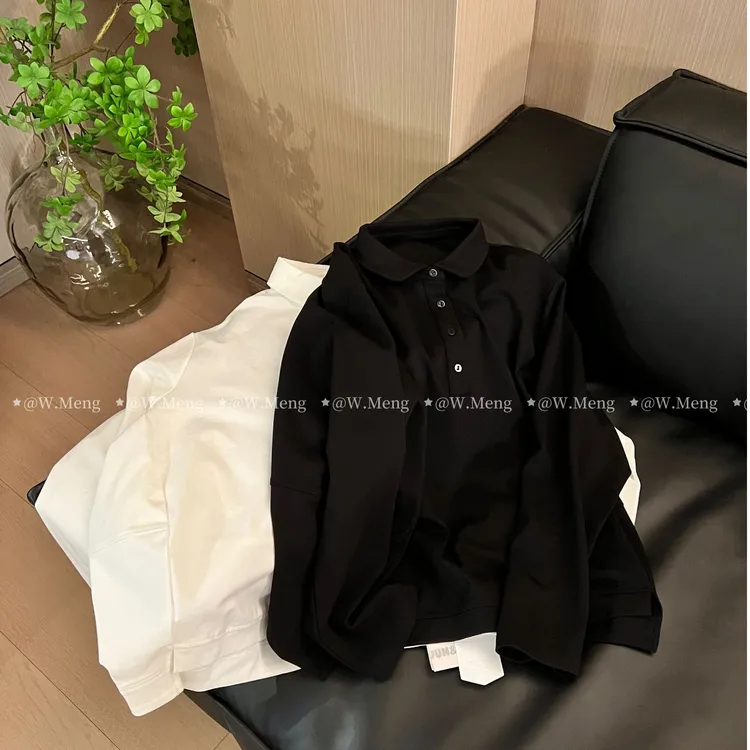 WMeng.【圆圆圈圈】极简百搭小众款显瘦净版卫衣JS-V-25041501
