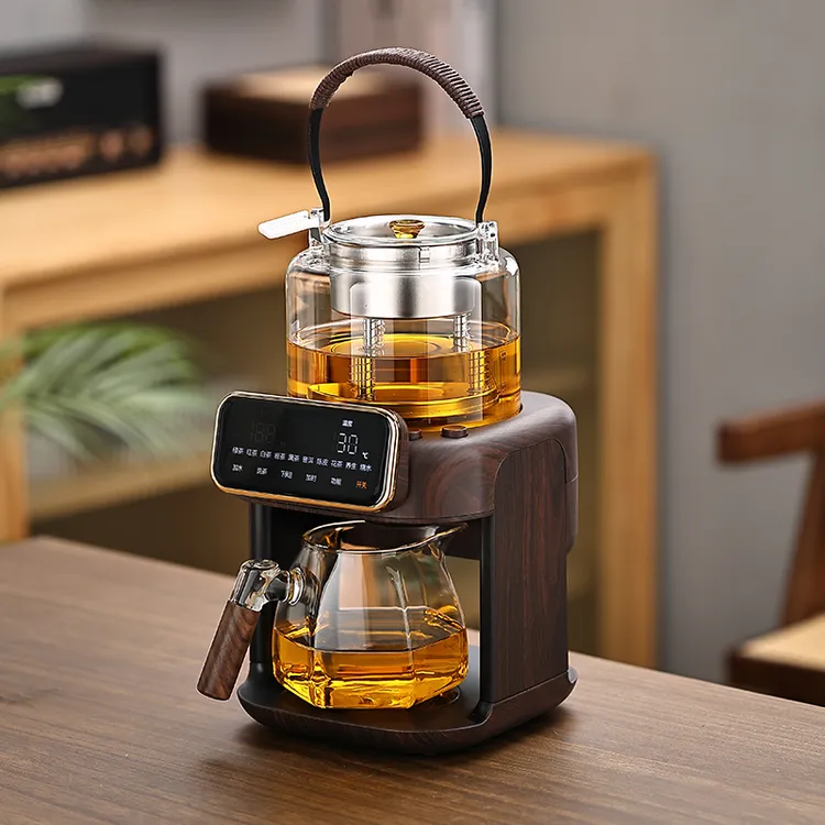 萃茶蒸汽煮茶器全自动真空喷淋蒸煮上水一体升级纯钛煮茶壶养生壶