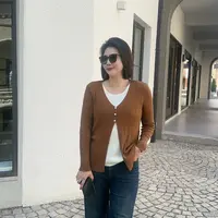 微胖女装【波普秋色】新款拼接针织衫上衣秋季长袖百搭859