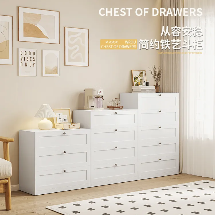 狄庭钢制多巴胺卧室置物柜收纳柜客厅鞋柜斗柜家用五斗柜钢制鞋柜