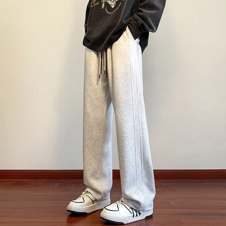 运动休闲裤男款裤子宽松百搭直筒薄款卫裤男生裤子ins长裤秋季潮