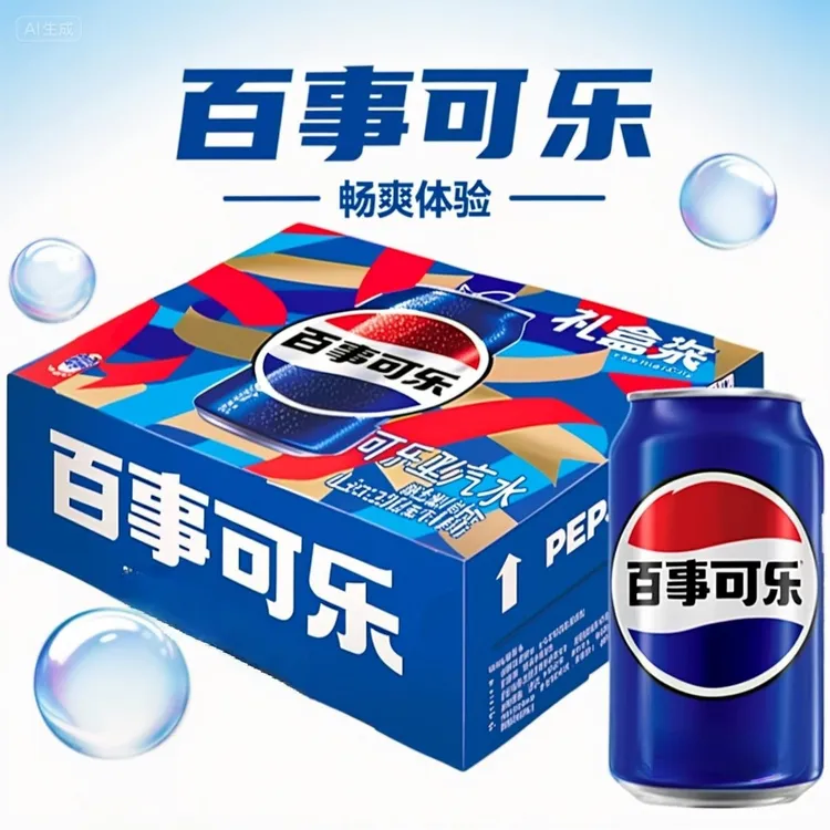 【330ml*12罐6罐】百事可乐汽水碳酸饮料方便携带居家冰爽畅饮解渴