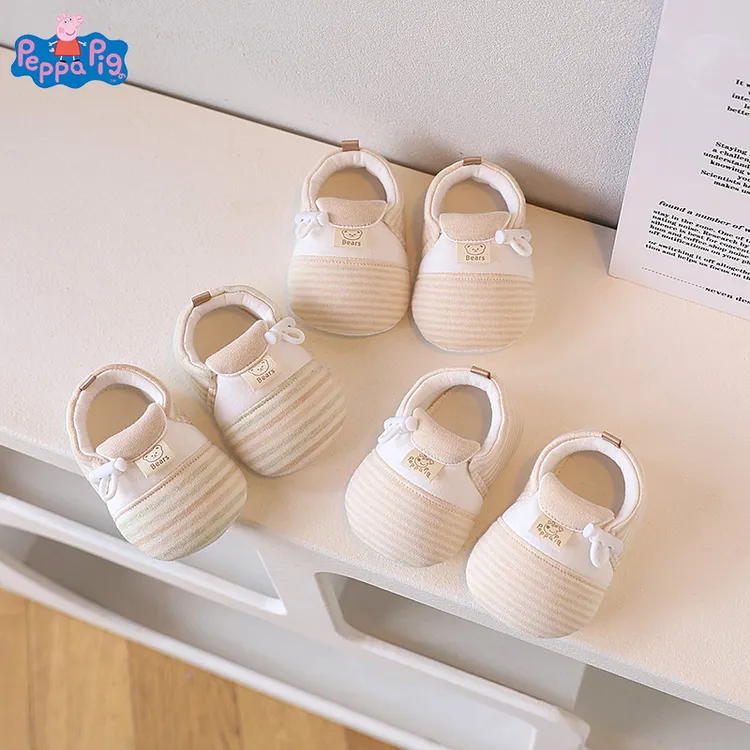 小猪佩奇春秋季婴幼儿学步鞋软底0一岁男女宝宝鞋防滑不掉6-9个月