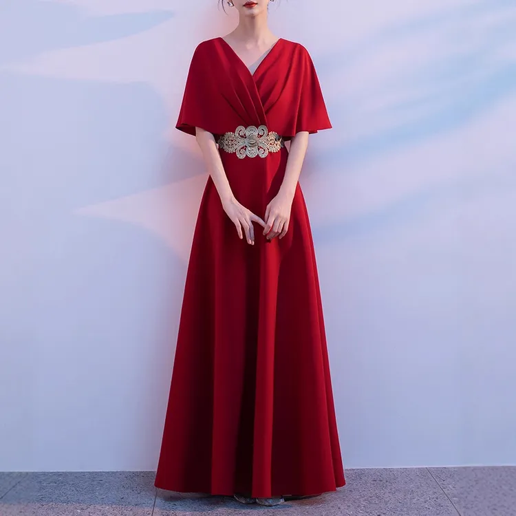 大合唱团成人演出服颁奖长裙女独唱指挥晚礼服演出朗诵服2025新款