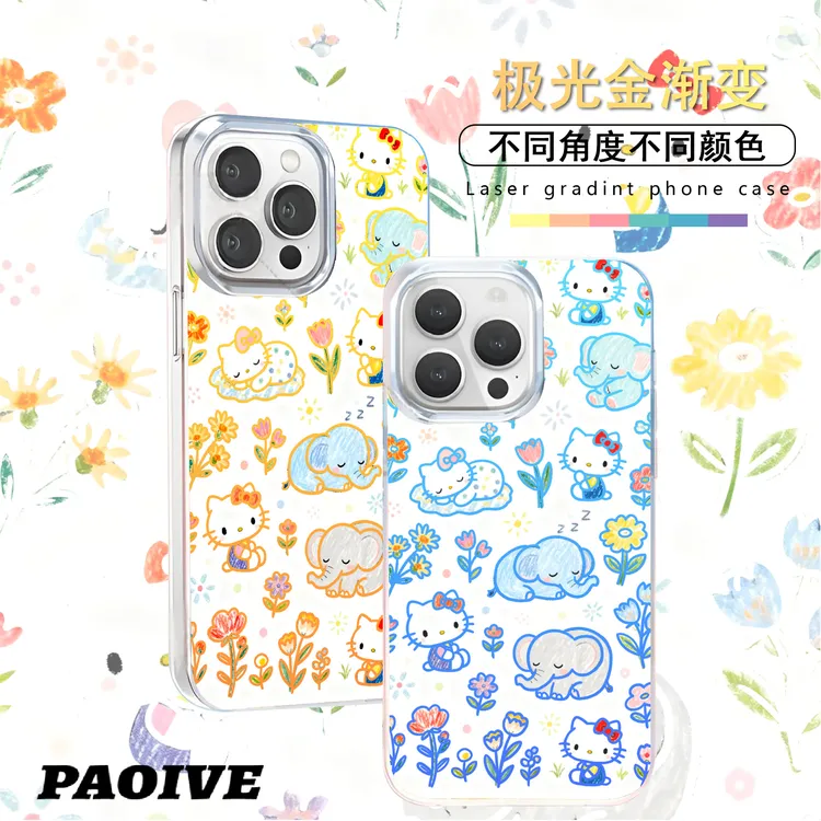 HelloKitty适用苹果华为vivo一加iPhone小米红米极光手机壳