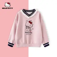 HelloKitty秋季新款女童休闲百搭上衣女宝撞色卫衣AC5323ZC395 KT