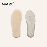 AUMU2025秋冬澳洲羊皮毛一体保暖鞋垫加厚防寒舒适底羊毛鞋垫xxd
