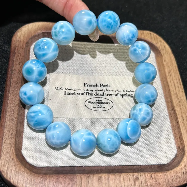 收藏级海纹石针钠钙石玉化拉利玛多米尼加龟背纹拉利玛多样性发一