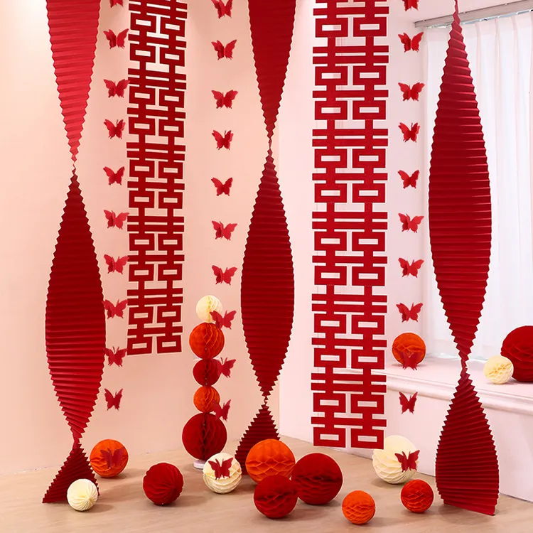 婚房布置套装婚礼挂饰客厅背景墙卧室床头结婚房间装饰婚庆用品