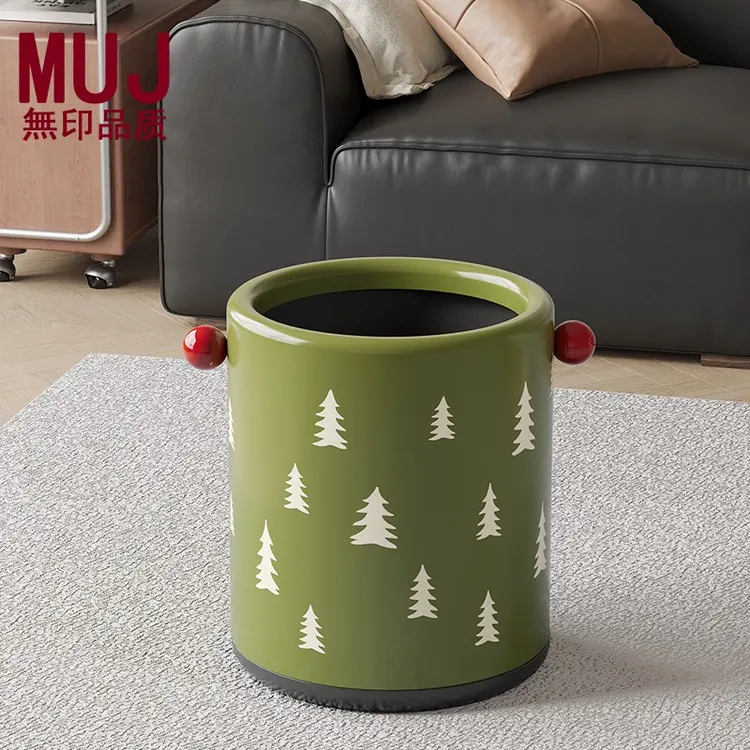 日本进口【无印MUJ】垃圾桶家用2025新款卫生间中古风高颜值轻奢