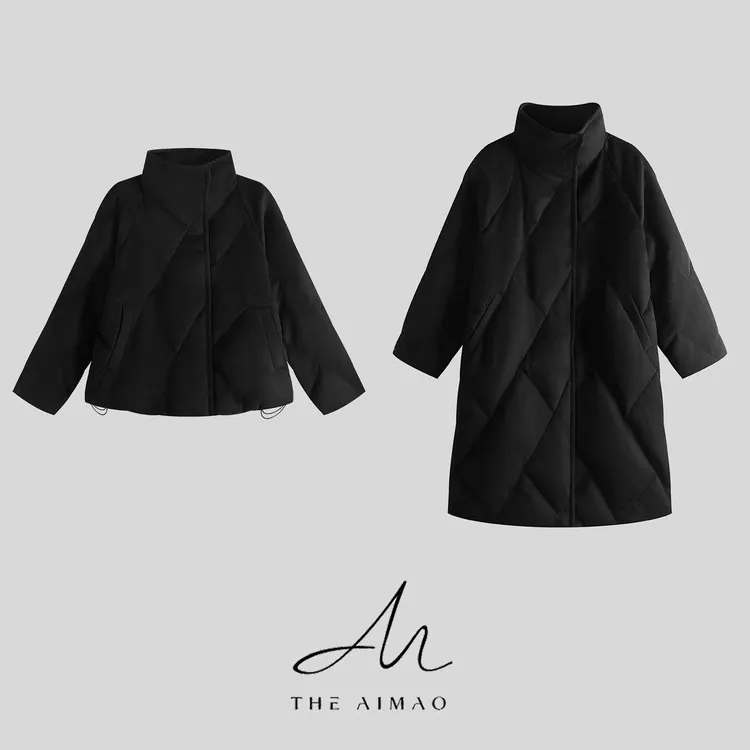 【THE AIMAO】“奢暖美学”高奢全羊毛填充95%白鹅绒羽绒外套XYX82990