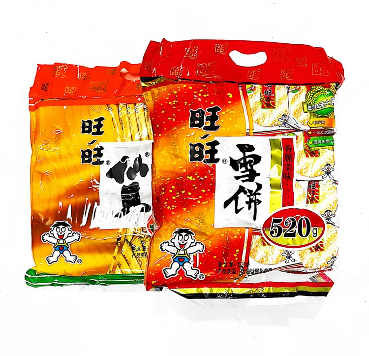 仙贝雪饼520g混选大米饼膨化米果饼干早餐旅游食尚休闲零食批发