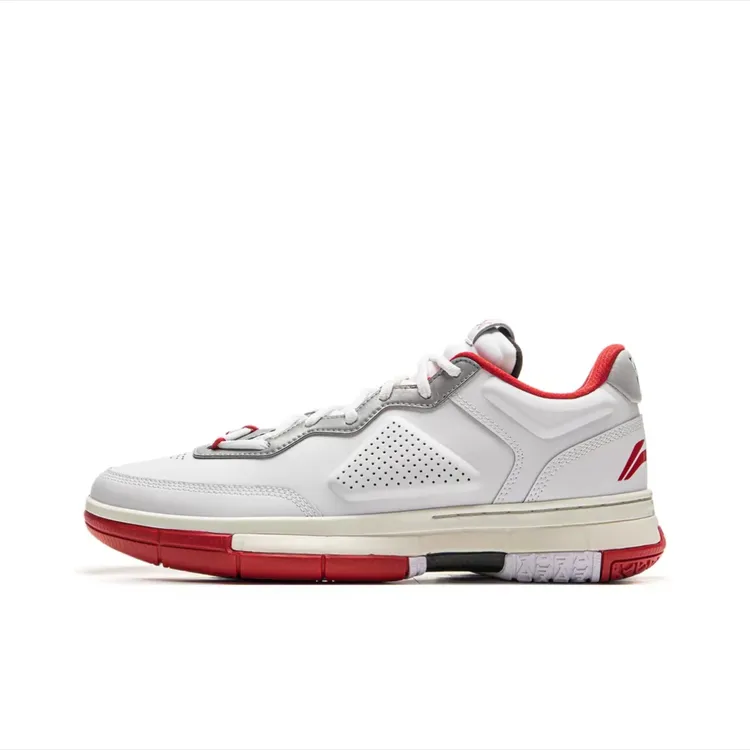 LI-NING/李宁韦德之道1wow1 low上城白红复古低帮篮球鞋ABAU099-6