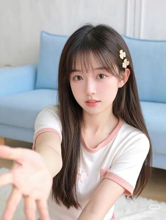 假发片头顶补发片真发补发女遮白发刘海假发块一片接发片女生假发