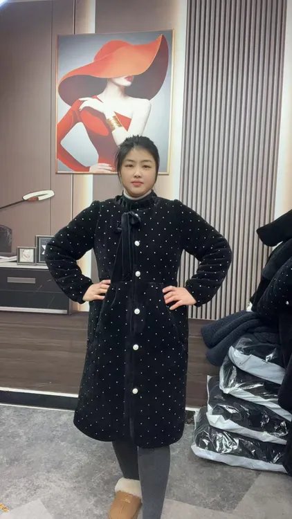 长袍睡衣厚款女冬季拼接长袖蝴蝶结睡袍小香风女装加厚中长款