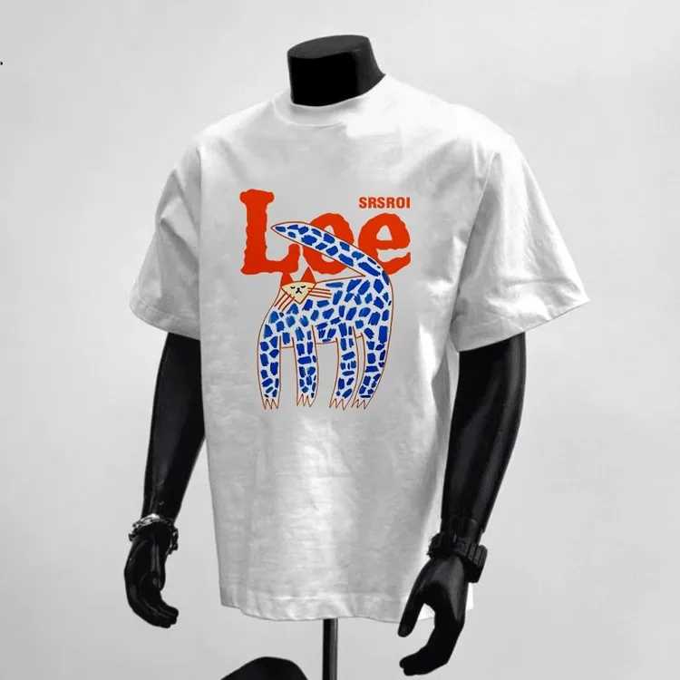 奥特莱斯~清仓捡漏大码2~300斤潮牌纯棉正肩短袖t恤男半袖上衣ins