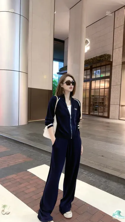 熙薇【悠然自得】2025早秋新款显瘦休闲精品羊毛套装H3919